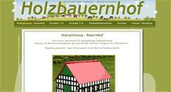 Desktop Screenshot of holzbauernhof.de
